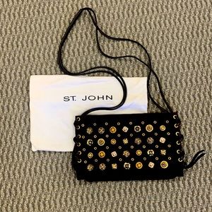 St John Brown Suede Hand Bag